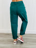 Risen On The Hunt-er Green Cuffed Barrel Jeans (Reg & Plus)