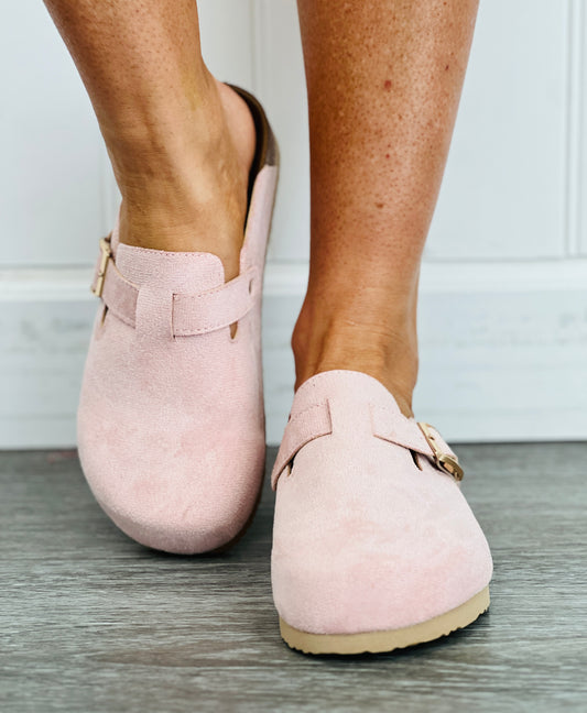 Lt Pink Ronan Buckle Mule