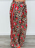 Leopard Number 7 Ball Side Stripe Pants (Reg. and Plus)