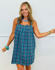 Plaid Pocket Sleeveless Mini Dress (Reg.)