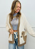 Ivory Oversized Doggy Button Up Cardigan (Reg.)