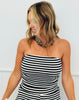 Black Striped Tube Top & Pants Set (Reg.)