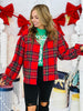 Red Christmas Plaid Button Down Shirt (Reg.)
