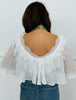 Off White Lace Chiffon Top (Reg.)
