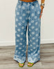 Denim Polka Dot Cuffed Pants (Reg.)