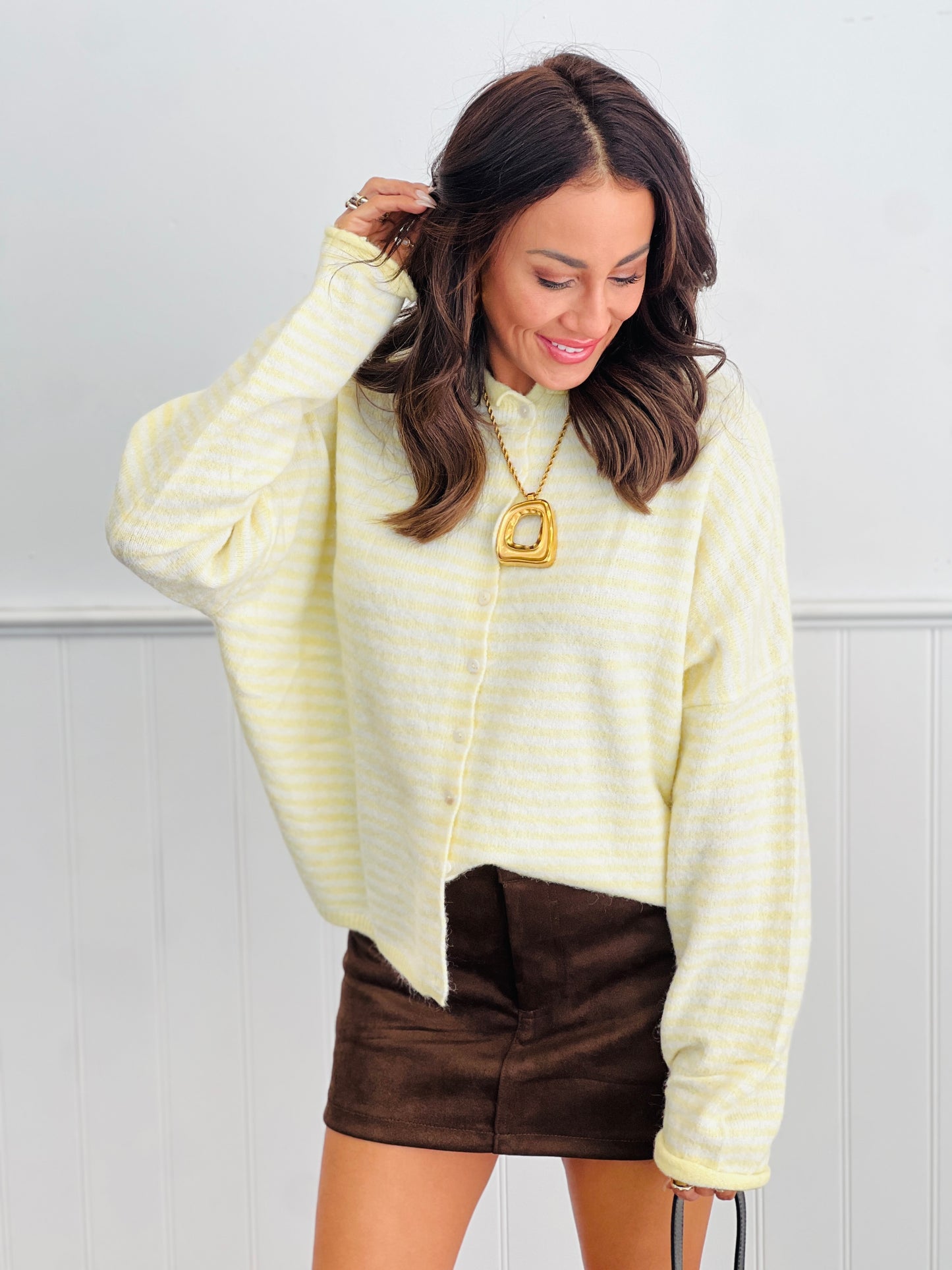 Butter Striped Gigi Cardigan (Reg.)