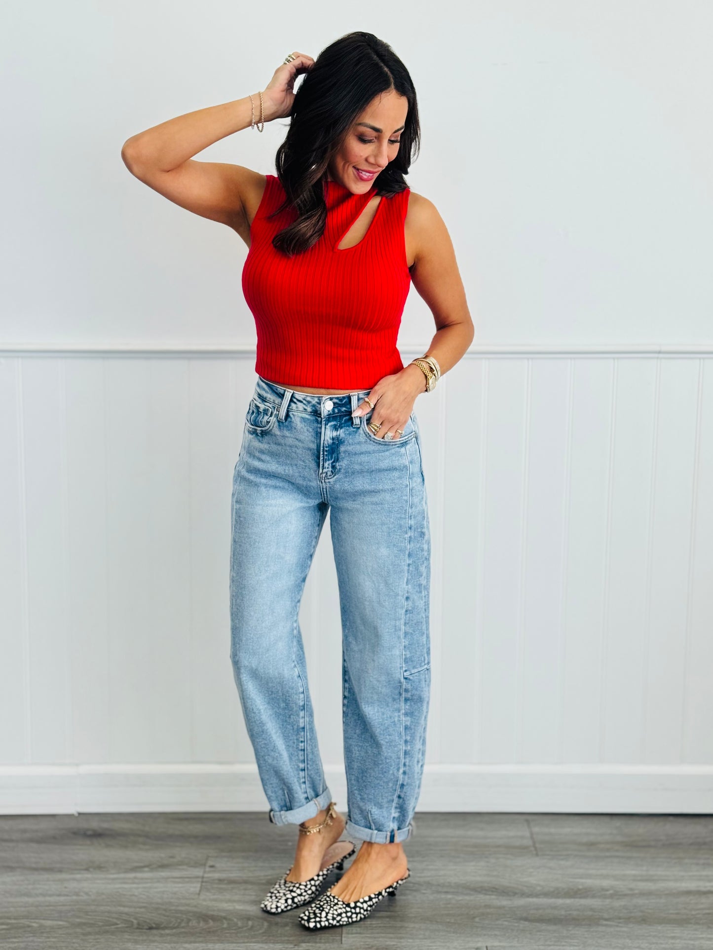 Risen Medium Rock The Night Away Barrel Jeans (Reg & Plus)