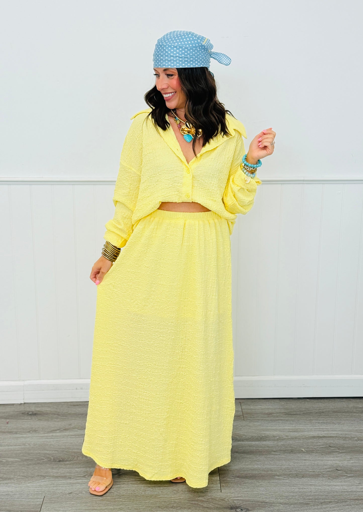 Yellow Maxi Skirt (Reg. and Plus)