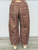 Dark Brown Bambi Print Barrel Pants (Reg.)
