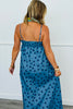 Dusty Blue Polka Dot Maxi Dress (Reg.)