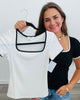 Basic Short Sleeve Ribbed Top (Reg. and Plus) - 2 Colors