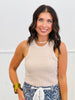 Textured Round Hem Tank Top (Reg.)- 7 Colors