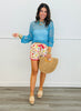 Aqua Blue Crochet Coverup Top (Reg.)