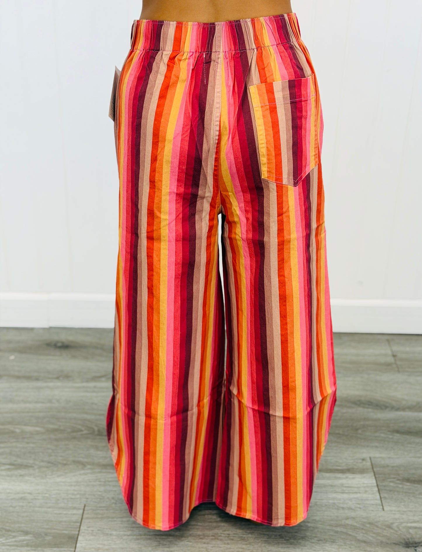 Mustard Multi Stripe Tulip Washed Denim (Reg)