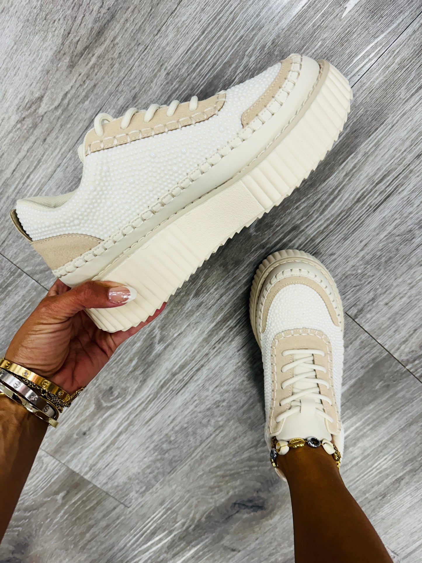 Cream Full Circle Sneakers