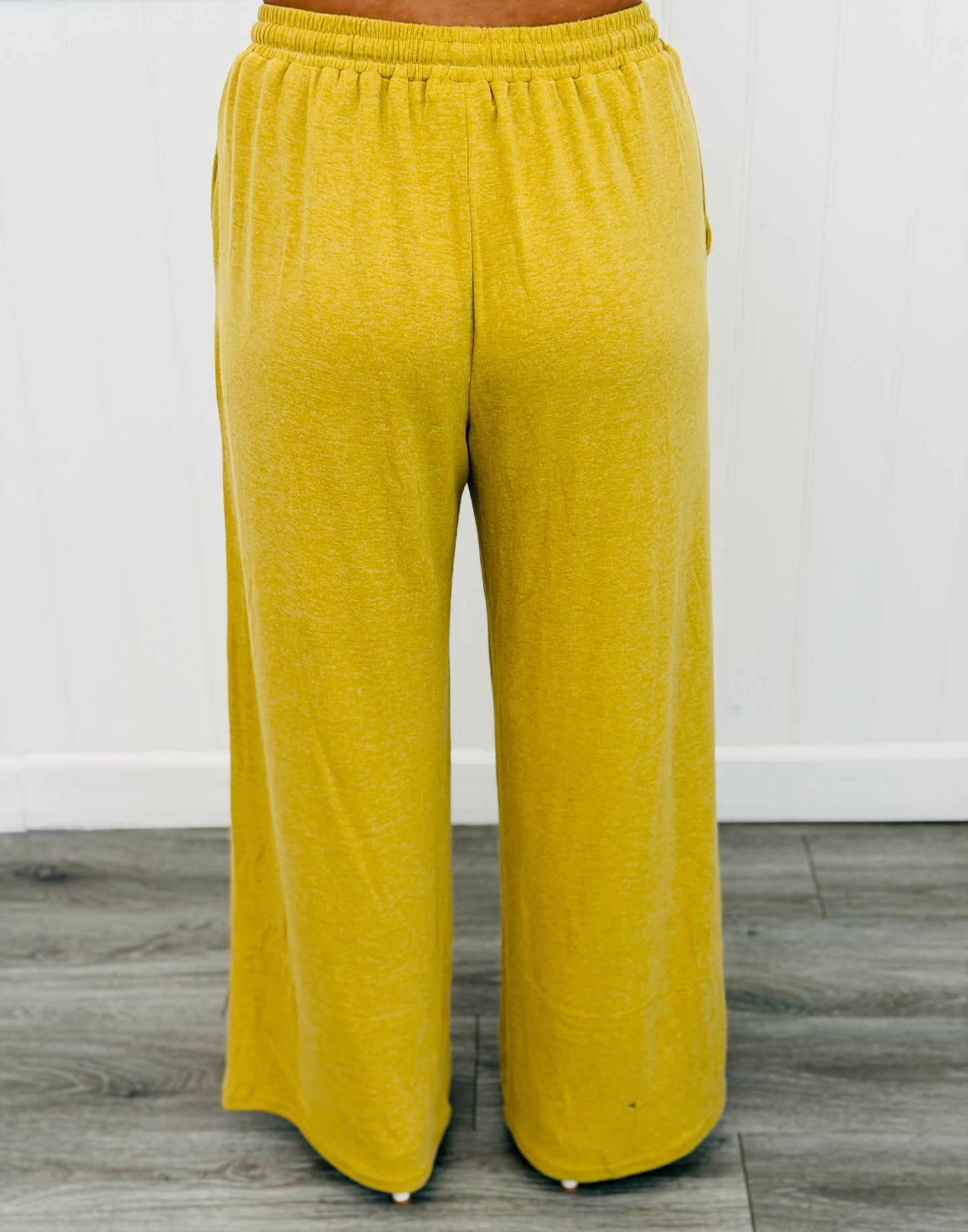 Golden Lime Long Sleeve Knit Top & Pants Set (Reg.)