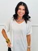 Rhinestone Cut Edge Top (Reg & Plus)-3 Colors