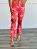 Risen Peach Blossom Star Print Pants (Reg & Plus)