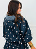 Polka Dot Hooded Jacket (Reg & Plus) - 2 Colors