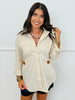 Button Down Clasp Detail Blouse (Reg.) - 2 Colors