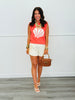 Ecru Western Fringe Dolphin Shorts (Reg.)