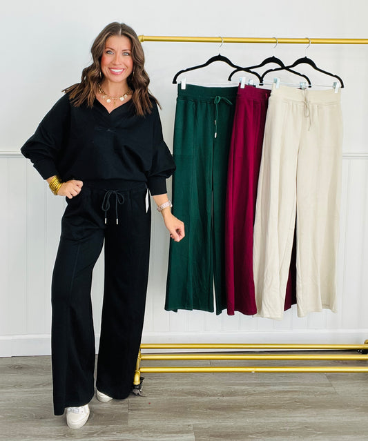 Solid Comfy Wide Leg Pants (Reg. & Plus) - 4 Colors