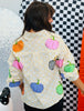 Queen Of Sparkles Beige & White Polka Dot Pumpkin Button Up Top (Reg. and Plus)