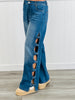 Denim Bow Detailed Side Seam Pants (Reg & Plus)