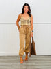 Oli & Hali Camel Quilt Stitch Jogger Pants (Reg.)
