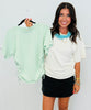 Side Ruched Jersey Top (Reg & Plus) - 2 Colors