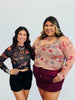 Western Print Mesh Top (Reg & Plus)-2 Colors