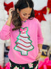 Foil Bow Christmas Treat Luxe Pullover (Reg. and Plus)