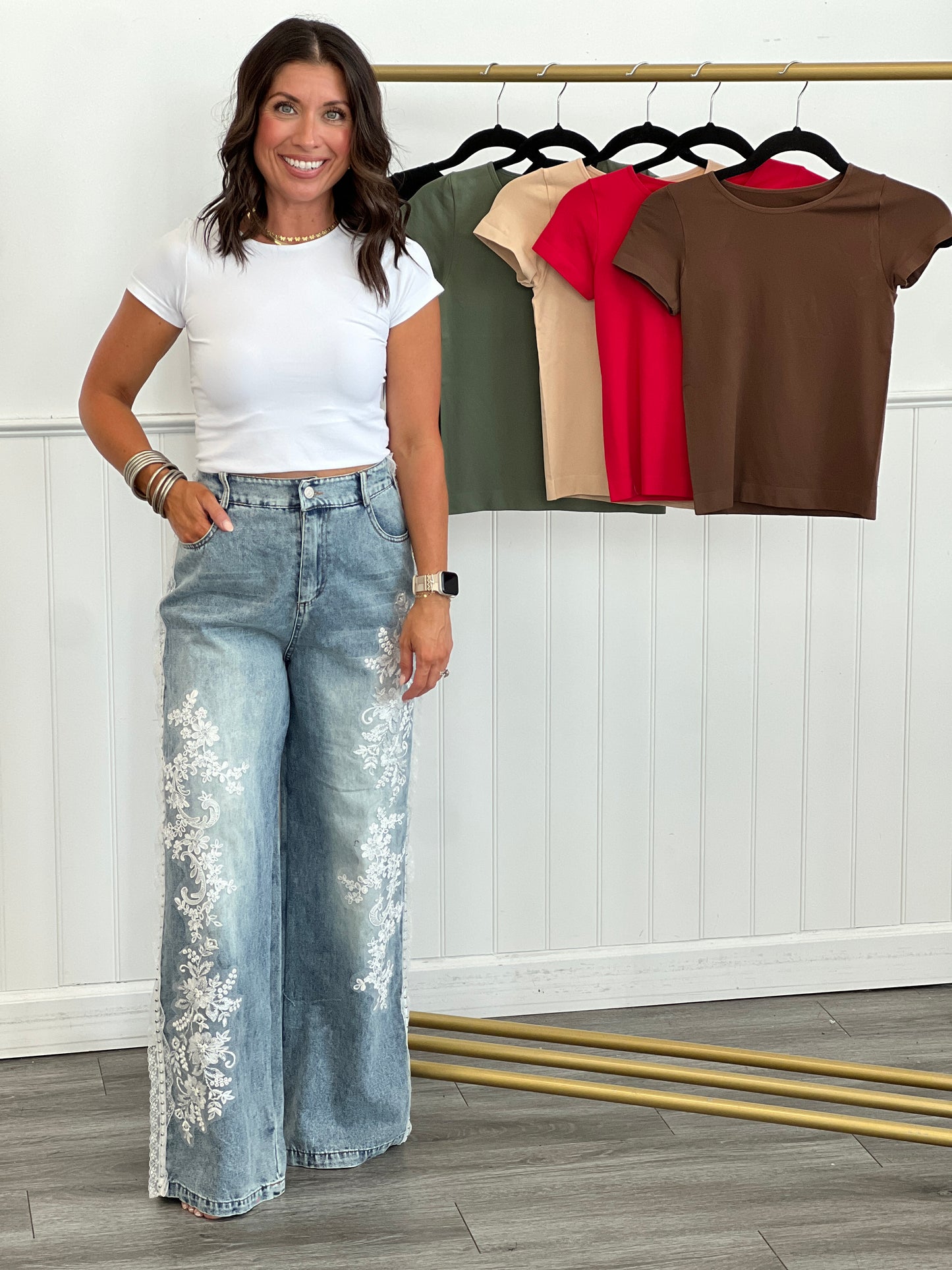 Smooth Feeling Solid Seamless Crew Neck Top (Reg & Plus)- 7 Colors