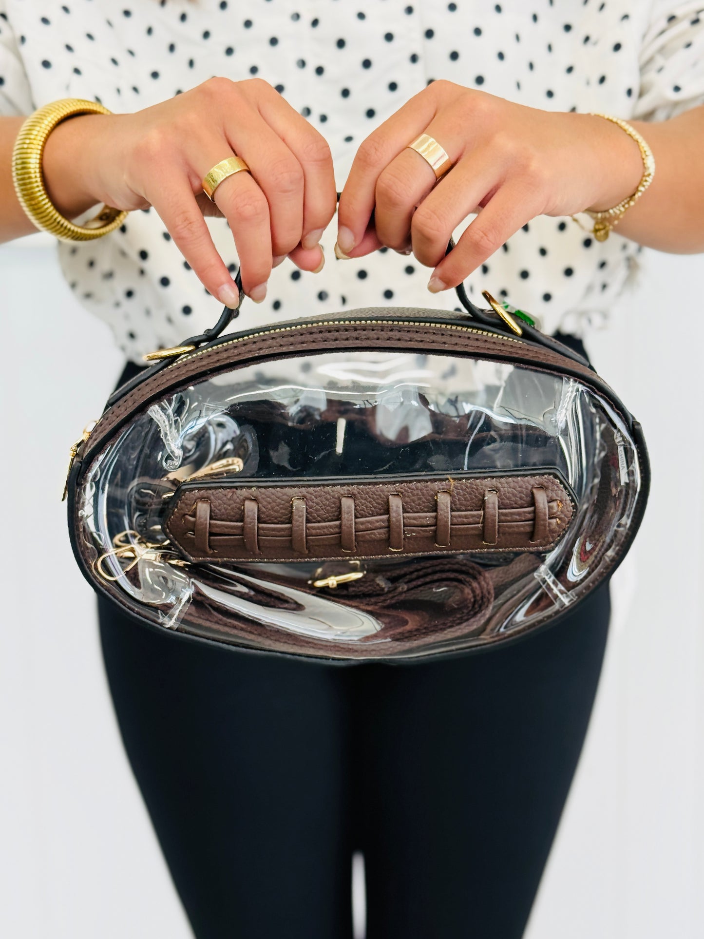 Clear Football Stadium Bag (8 colors)