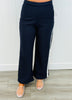 High Waist Side Stripe Pants (Reg.) - 2 Colors