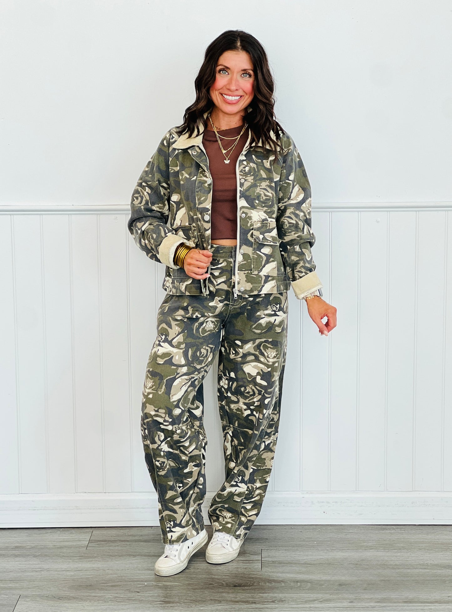 Army Camo Military Print Barrel Pants (Reg.)