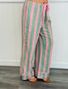 Strawberry Mint Striped Wide Leg Pants (Reg. and Plus)
