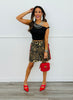 Washed Leopard Denim Shorts (Reg & Plus)