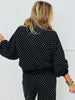 Cozy Micro Polka Dot Sweatshirt (Reg.) - 2 Colors