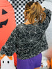 Queen Of Sparkles Black & White Spider Web 'Spooky' Sweatshirt (Reg. and Plus)