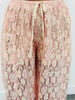 Blush Peach Floral Lace Balloon Pants With Inner Shorts (Reg.)