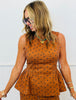 Polka Dot Peplum Top (Reg.) - 4 Colors
