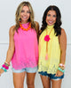 Back Trailing Tie Sleeveless Blouse (Reg.)-2 Colors