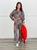 Leopard Red Side Stripe Pants (Reg. and Plus)