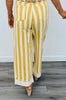 Lt. Yellow Striped Barrel Jeans (Reg.)