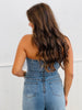 Denim Blue Strapless Jumpsuit (Reg.)