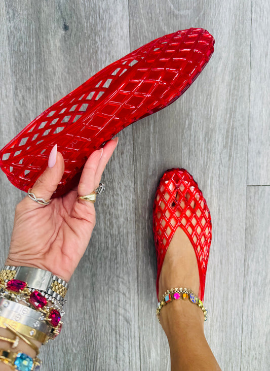 Red Riviera Jelly Flat
