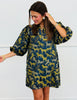 Blue Horse Jacquard Mini Dress (Reg.)
