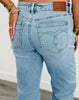 Judy Blue *PETITE* Rigid Rose Straight Jeans(Reg. and Plus)