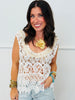 POL Delicate Open Lace Tank Top (One Size)-2 Colors
